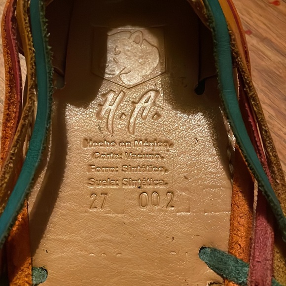 Beautiful Women’s Leather Sandal handmade in Mexico size 9.5 - Picture 3 of 3